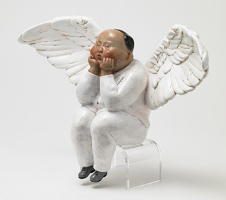XQ 稀奇 稀奇艺术 瞿广慈《节庆天使》23X12X36cm 雕塑 玻璃钢烤漆
