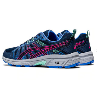 ASICS 亚瑟士 Gel-Venture 7 女子跑鞋 1012A476-401 蓝粉 44