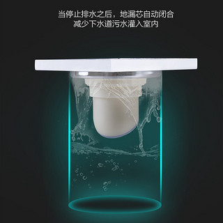 九牧（JOMOO） 铜材质防臭防虫防返水大排量地漏卫生间洗衣机淋浴下水地漏 9214系列 全铜淋浴防臭地漏92209