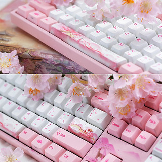 Varmilo 阿米洛 VA108M 剑网3 联名款 108键 有线机械键盘 七秀 Cherry红轴 无光