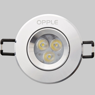 欧普照明LED射灯 3W天花牛眼服装店猫眼嵌 漆白5瓦白光开孔7-8cm