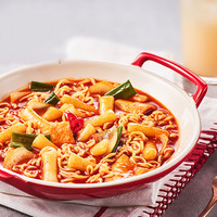 农心 甜辣双享/川香麻辣年糕拉面锅泡面部队锅火锅小火锅 2口味各一