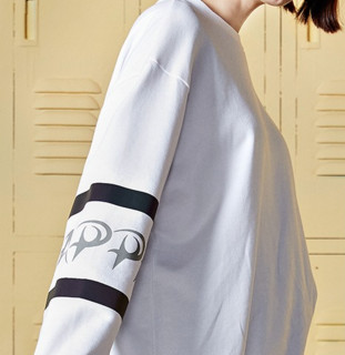 Kappa 卡帕 艺术家联名系列 中性运动卫衣 K0AY2WT72D-001 白色 M
