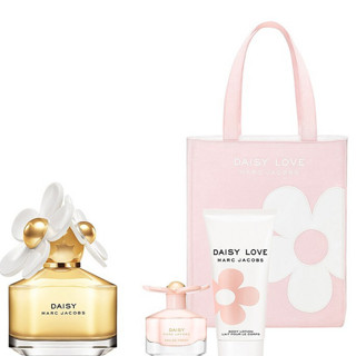 MARC JACOBS 马克·雅克布 雏菊女士香水套装 (雏菊EDT50ml+花语EDT4ml+挚爱身体乳30ml+挚爱单肩包)