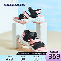Skechers斯凯奇奶盖凉鞋 夏季厚底运动老爹凉鞋女 软底轻便沙滩鞋