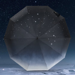 自动雨伞_雪堡 黑胶遮阳伞 五折8骨星光熠熠多少钱-什么值得买
