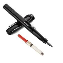 LAMY 凌美 Safari狩猎 钢笔 亮黑色 EF尖 + Z28吸墨器