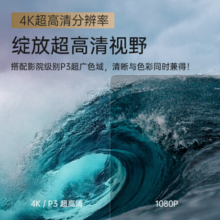 极米 （XGIMI）A2 硬幕套装 激光电视投影仪 投影机（4K超高清 2300ANSI流明 含88英寸菲涅尔抗光硬幕）