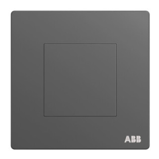 abb轩致系列af504g空白开关面板灰色