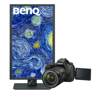 明基（BenQ）SW321C 摄影电脑显示器（Type-c可充电）+佳能（Canon）EOS 6D Mark II 6D2 单反相机