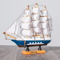BOMAROLAN 堡玛罗兰 82201—5 北欧风创意木质帆船