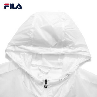 FILA 斐乐官方男士运动外套2021夏季新款扎染轻薄皮肤衣 标准白-WT 180/100A/XL