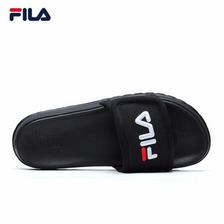 FILA 斐乐官方运动拖鞋男 2021新款夏季舒适凉拖鞋沙滩鞋PONZA 黑-BK 44.5