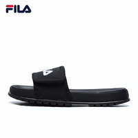 FILA 斐乐官方运动拖鞋男 2021新款夏季舒适凉拖鞋沙滩鞋PONZA 黑-BK 40