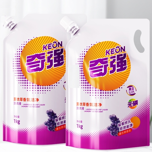 keon 奇强 香氛洗衣液 薰衣草清香型 1kg*2袋装