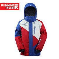 Running river奔流儿童冬季保暖滑雪服外套W4668A 蓝色266 M(142-148)-2XL