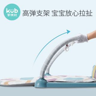 可优比（KUB）婴儿健身架脚踏钢琴玩具0-1岁宝宝新生儿音乐游戏毯 安哥拉乐园JSJ003