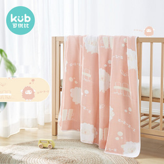 可优比（KUB）婴儿夏季盖毯竹棉毯六层盖毯宝宝空调被儿童纱布盖毯-喜洋围场-115*120cm