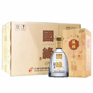 今世缘 国缘对开 42%vol 柔雅型白酒 550ml*6瓶 整箱装