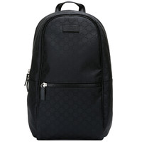 GUCCI 古驰 男女款帆布双肩包 449181 G1XYN 8615 黑色 中号
