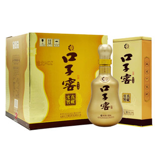 口子窖 真藏实窑 拾年型 41%vol 兼香型白酒 500ml*4瓶 整箱装