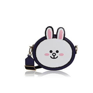 FURLA 芙拉 LINE FRIENDS胶囊系列 女士牛皮斜挎包 WB00338-2990-3229 海军蓝色 迷你