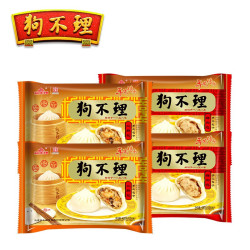 狗不理 猪肉三鲜包 420g*4袋