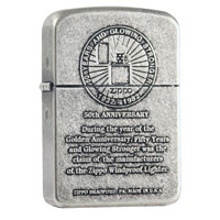 ZIPPO 之宝 ZBT-1-61f C款历史50周年打火机 银色 【自用套装】