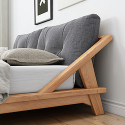 北欧风全实木床1.8米现代简约日式榻榻米床双人矮床1.5小户型主卧