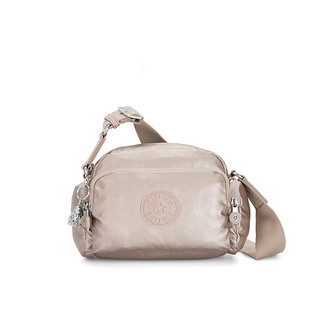 Kipling 凯浦林 JENERA系列 女士手提斜挎包 KI6497 金属发光银 S