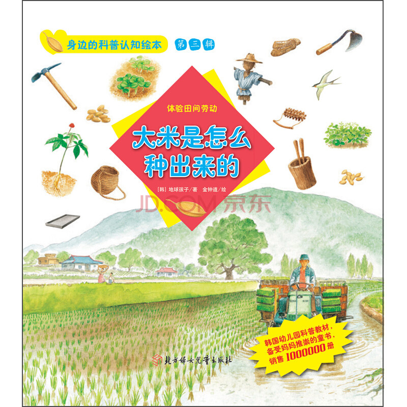 《身边的科普认知绘本·第三辑·大米是怎么种出来的：体验田间劳动》