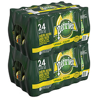 perrier 巴黎水 柠檬味 气泡矿泉水  500ml*24瓶*2箱