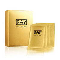 RAY 妆蕾RAY金色面膜3盒共30片补水保湿提亮肤色泰国进口送女友礼物