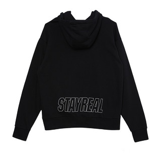 STAYREAL 男女款连帽卫衣 SH18008-1 黑色 S