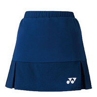 尤尼克斯YONEX羽毛球服新款全英赛吸汗速干训练运动短裙裤女26064EX-170蓝色L码