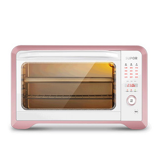 苏泊尔电烤箱小型烘焙智能多功能35L大容量全自动蛋糕烤箱家用k35FC808（白色）