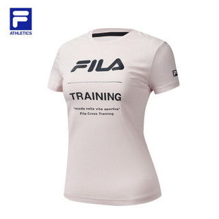 FILA ATHLETICS 斐乐 女子短袖T恤 2020夏季新款专业运动训练服 苯胺粉-LP 165/84A/M