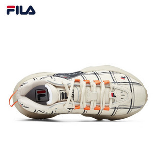 FILA × MIHARA 斐乐官方ADE情侣老爹鞋2020秋新款休闲运动鞋女 白帽灰-WG 39