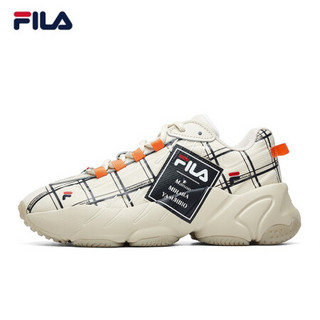 FILA × MIHARA 斐乐官方ADE情侣老爹鞋2020秋新款休闲运动鞋女 白帽灰-WG 39