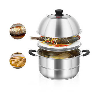 COOKER KING 炊大皇 ZG28DC1 蒸锅(28cm、1层、304不锈钢)