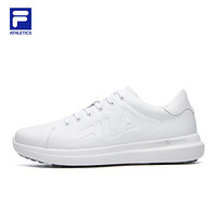 FILA ATHLETICS斐乐Swing 1911女鞋2021春季真皮高尔夫鞋 斐乐白-FW 38.5