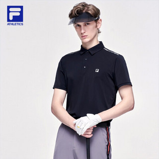 FILA ATHLETICS斐乐男子高尔夫polo衫2021年夏季新款Polo衫 传奇蓝-NV 180/100A/XL