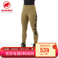 MAMMUT/猛犸象 Sertig Tights 户外运动裤女弹力透气速干裤亲肤修身打底裤休闲裤 橄榄绿色 M