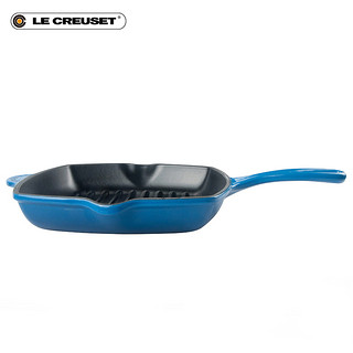 法国 LE CREUSET 酷彩珐琅铸铁锅 20cm方形烤锅 家用烧烤煎烤牛排（火焰橘）