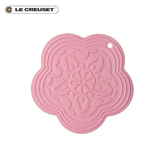 酷彩 LE CREUSET 硅胶类心形隔热垫子通用餐具垫防烫锅桌创意多用红色爱心垫（樱桃红）