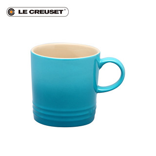 法国LE CREUSET酷彩 炻瓷马克杯子350ml咖啡早餐办公家用茶水杯（雪纺粉）
