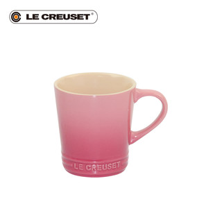 法国LE CREUSET酷彩 炻瓷马克杯300ml热水咖啡杯子V型办公茶水杯（蚝灰色）