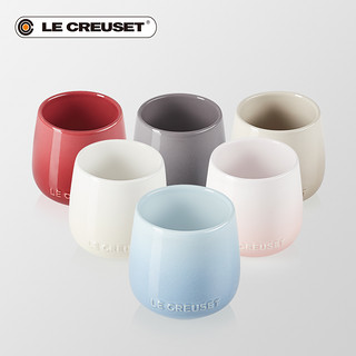 法国LE CREUSET酷彩 炻瓷Sphere系列花蕾系列250ml平底家用茶水杯（蛋白色）
