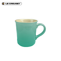 法国LE CREUSET酷彩 炻瓷马克杯400ml 咖啡早餐办公家用茶水杯子(青羽色)