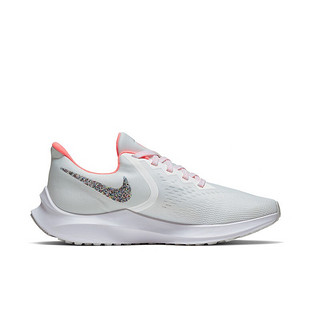 NIKE 耐克 Zoom Winflo 6 女子跑鞋 AQ8228-102 白灰粉 38